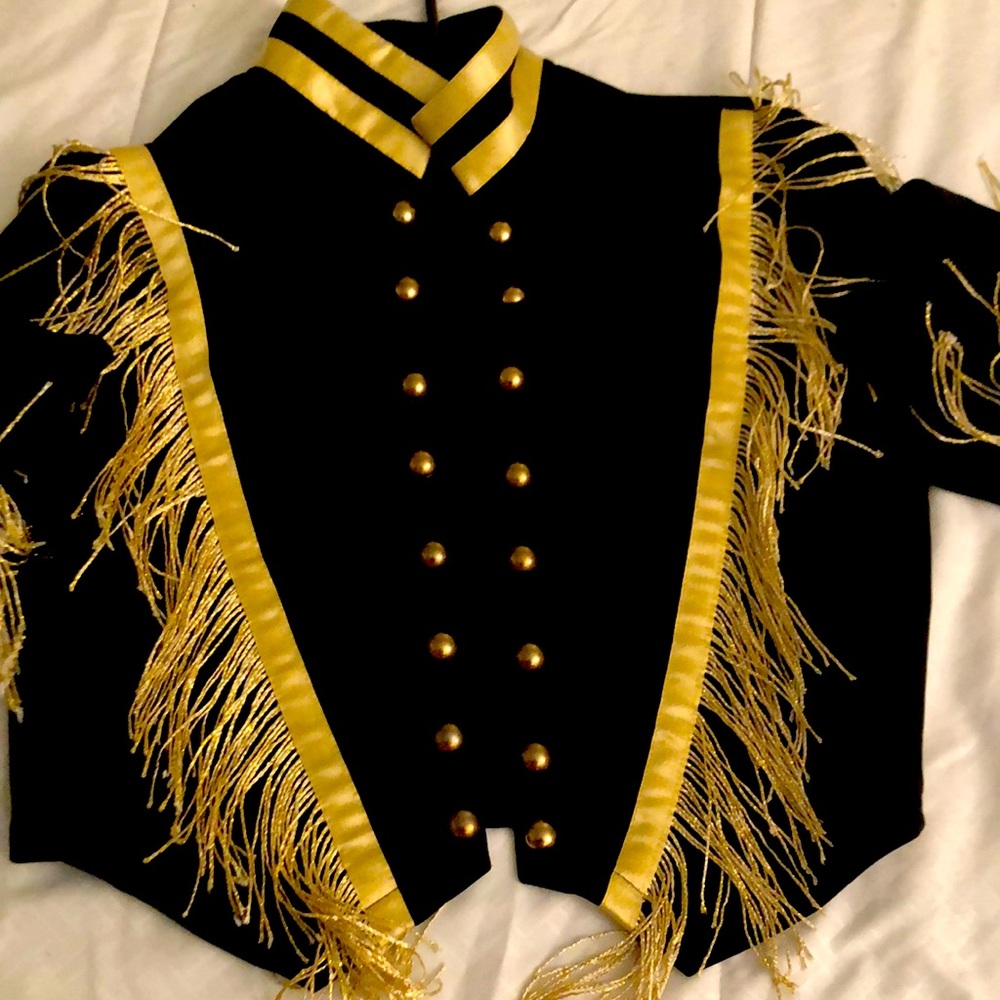 Inspired Michael Jackson Polyester Crop Jacket - image 1